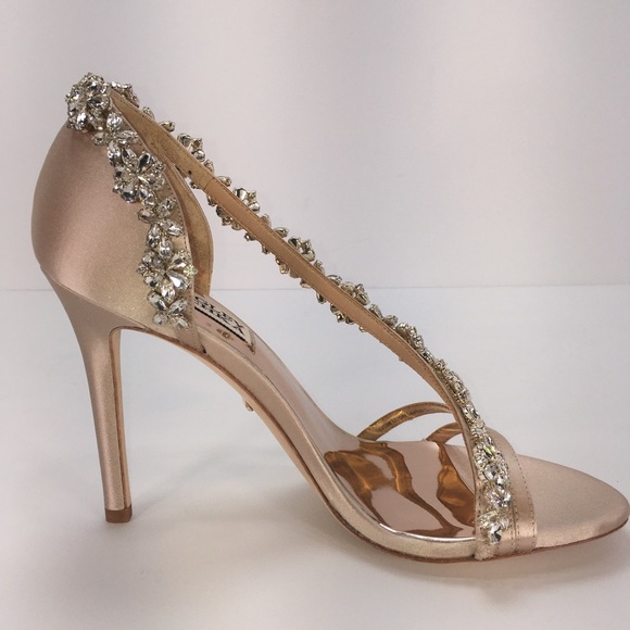 Badgley Mischka Voletta Satin Dress Heel Size 6M - Picture 3 of 13